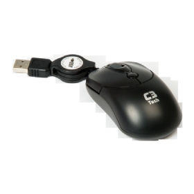 Mini Mouse Optico USB C3 Tech MS3208-2 BK