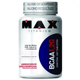 BCAA 1,2g Aminoacido - 120 Caps - Max Titanium